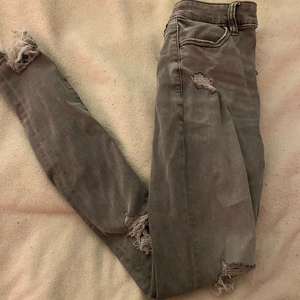 Grey washed jeans